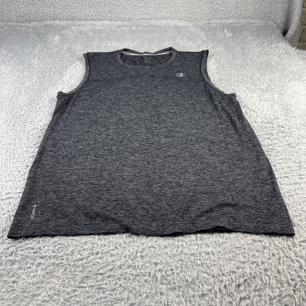 Champion Gear Power Flex Mens XL Sleeveless Training Shirt Gray Heather T8730T